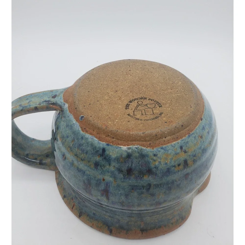 Vintage Studio Art Pottery The Wooden Potter Stoneware Mini Pitcher Gravy Boat